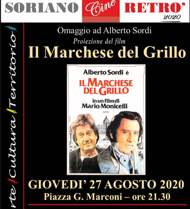 Soriano Cine Retro 2020 – Il Marchese del Grillo
