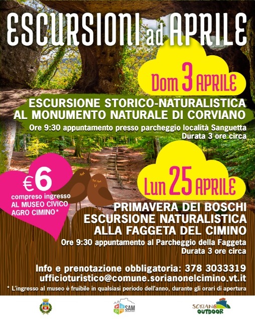 Escursione storico-naturalistica al Monumento naturale di Corviano