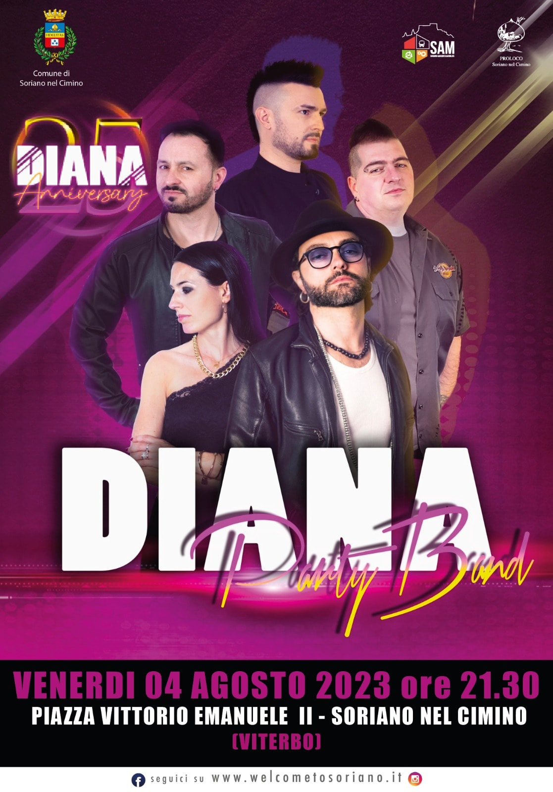 DIANA COVER BAND IN CONCERTO