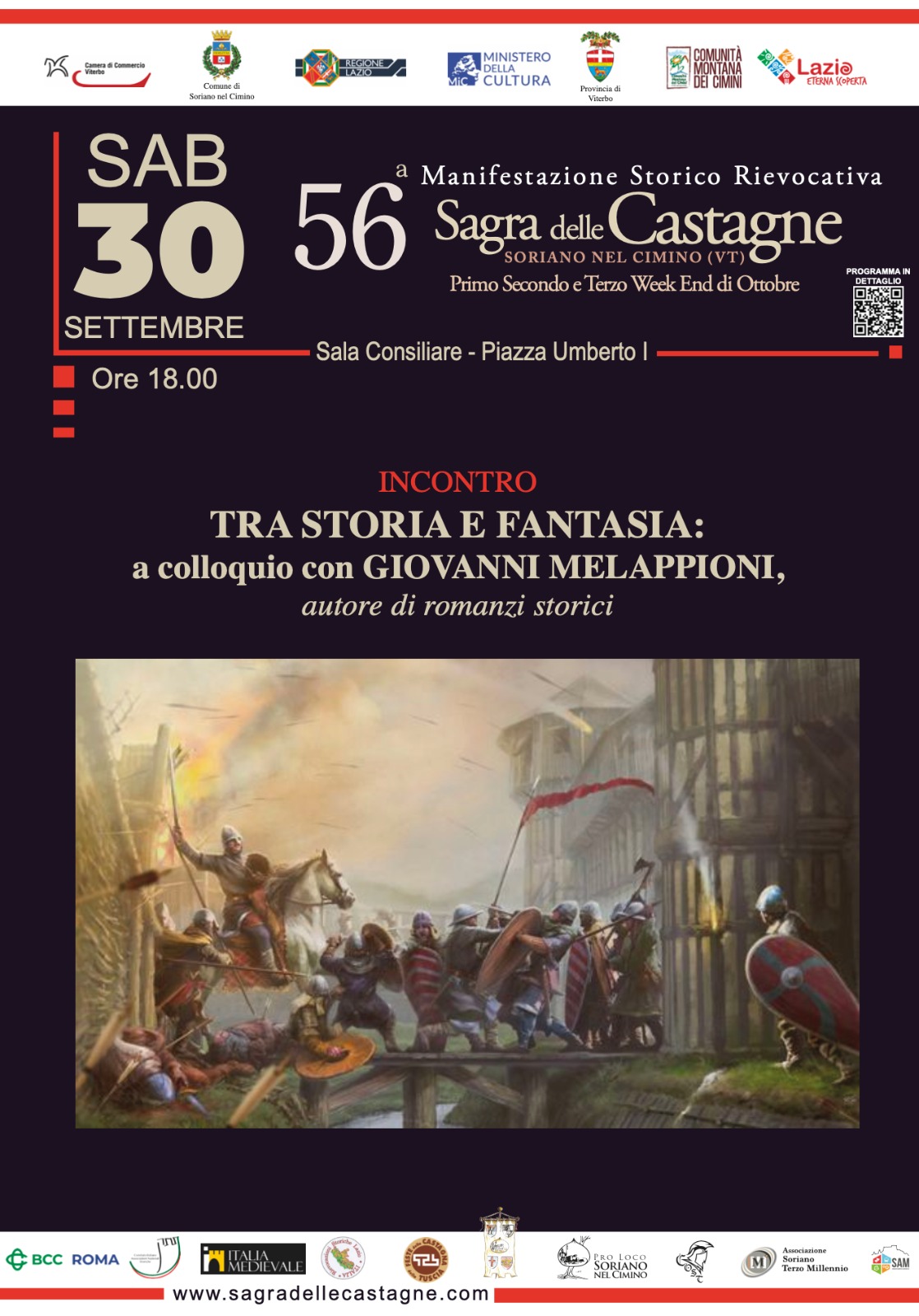 Incontro Tra Storia e Fantasia: a colloquio con Giovanni Melappioni - 56° Sagra delle Castagne