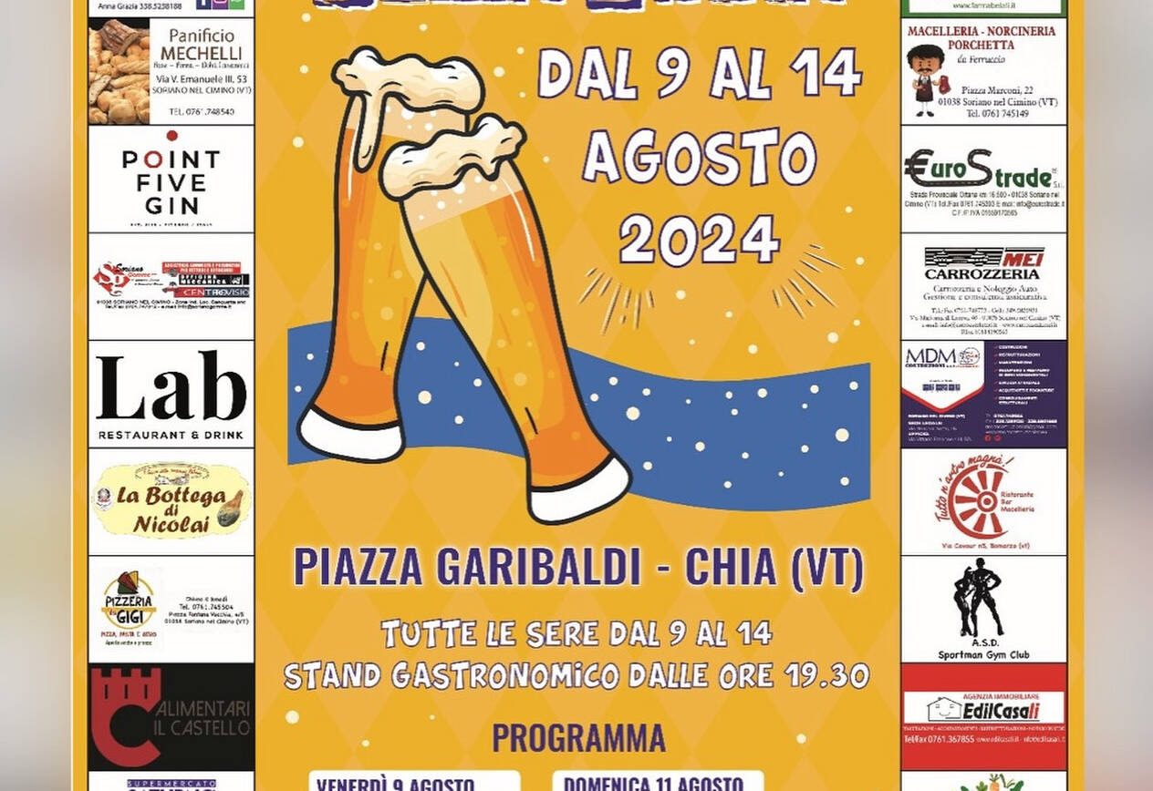 Festa della birra – Chia (VT)