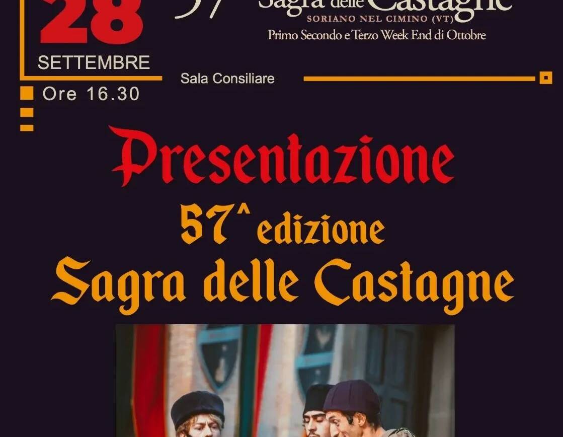 Sagra della Castagna – Presentazione 57° edizione Sagra delle Castagne