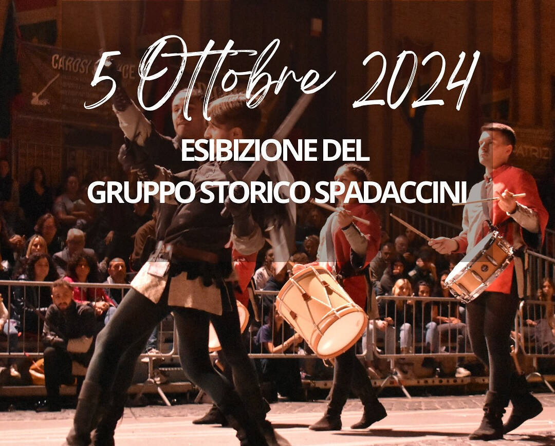 Sagra delle castagne – Esibizione del gruppo storico spadaccini