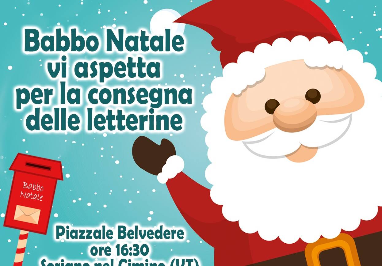 Babbo Natale vi aspetta per la consegna delle letterine