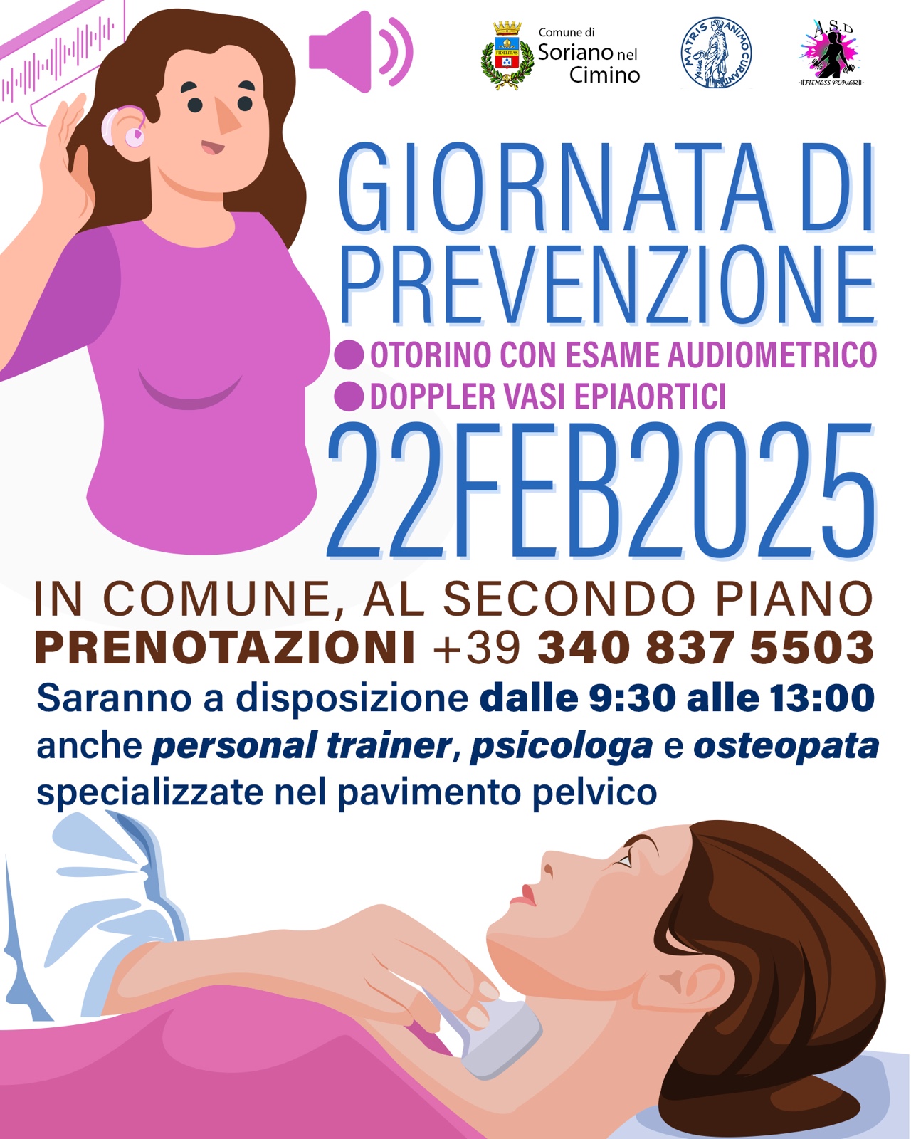 Giornata dedicata alla prevenzione: tutto pronto per il 22 febbraio