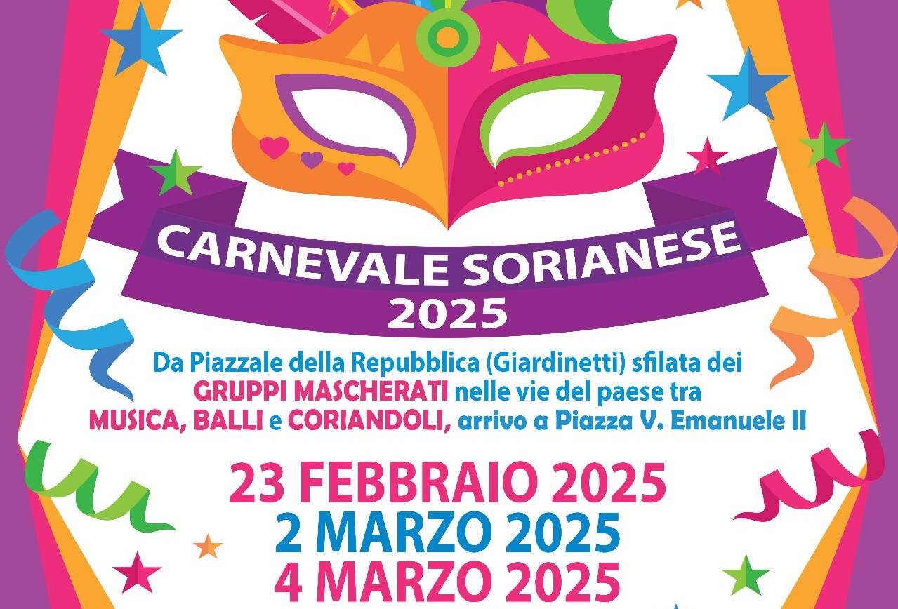 Carnevale Sorianese 2025