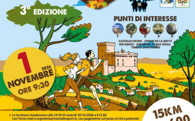 🏃‍♀️🌰 URBAN TRAIL DELLE CASTAGNE SORIANESI – 3ª EDIZIONE 🌰🏃‍♂️
