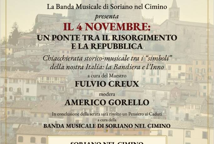 4 NOVEMBRE – UN PONTE TRA IL RISORGIMENTO E LA REPUBBLICA